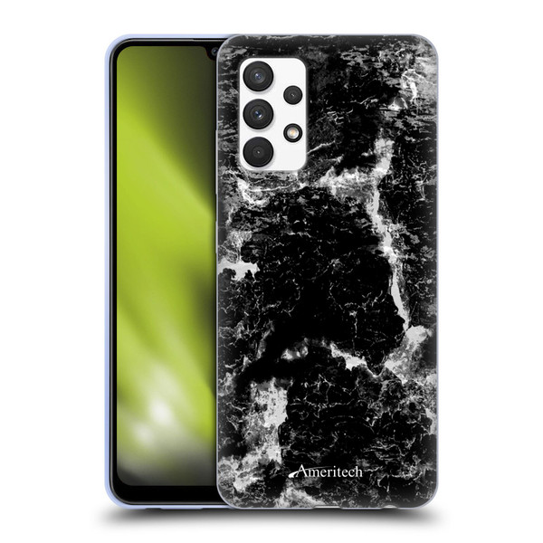 Ameritech Graphics Black Marble Soft Gel Case for Samsung Galaxy A32 (2021)