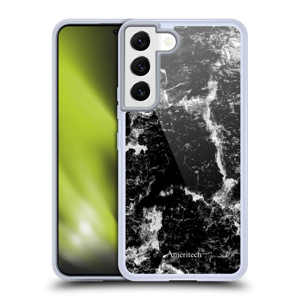 Ameritech Graphics Black Marble Soft Gel Case for Samsung Galaxy S22 5G
