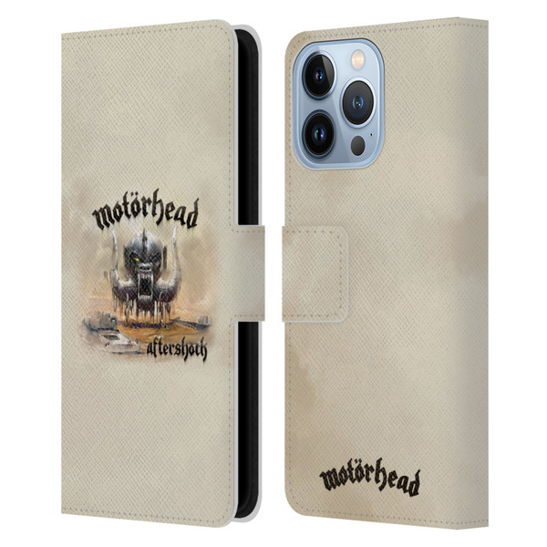 Motorhead Album Covers Aftershock Leather Book Wallet Case Cover For Apple iPhone 13 Pro