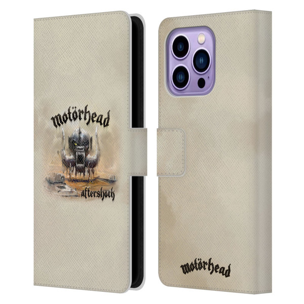 Motorhead Album Covers Aftershock Leather Book Wallet Case Cover For Apple iPhone 14 Pro Max