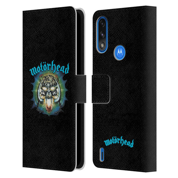 Motorhead Album Covers Overkill Leather Book Wallet Case Cover For Motorola Moto E7 Power / Moto E7i Power