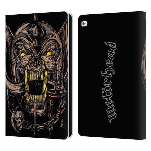 Motorhead Graphics Snaggletooth Leather Book Wallet Case Cover For Apple iPad Air 2 (2014)