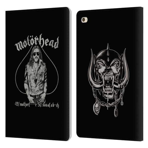 Motorhead Graphics Ace Of Spades Lemmy Leather Book Wallet Case Cover For Apple iPad mini 4