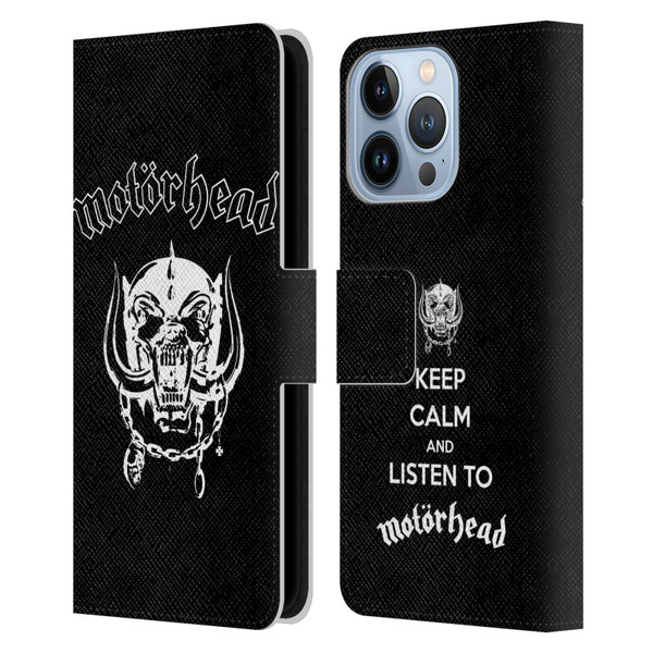 Motorhead Graphics Classic Logo Leather Book Wallet Case Cover For Apple iPhone 13 Pro
