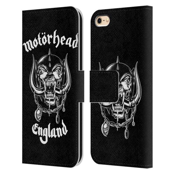 Motorhead Graphics England Leather Book Wallet Case Cover For Apple iPhone 6 / iPhone 6s