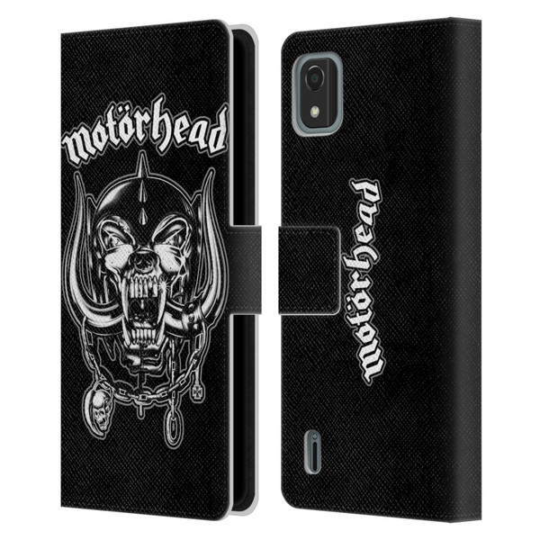 Motorhead Graphics Silver War Pig Leather Book Wallet Case Cover For Nokia C2 2nd Edition
