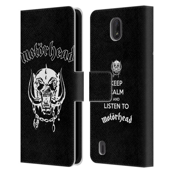 Motorhead Graphics Classic Logo Leather Book Wallet Case Cover For Nokia C01 Plus/C1 2nd Edition