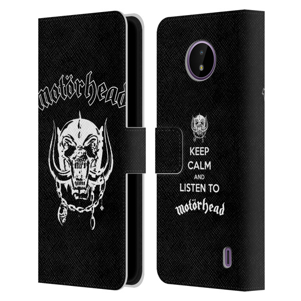 Motorhead Graphics Classic Logo Leather Book Wallet Case Cover For Nokia C10 / C20