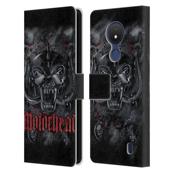 Motorhead Graphics Deathstorm Leather Book Wallet Case Cover For Nokia C21