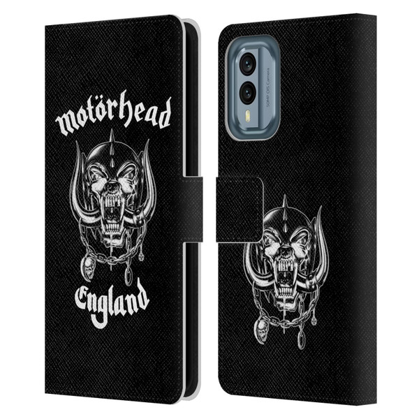 Motorhead Graphics England Leather Book Wallet Case Cover For Nokia X30