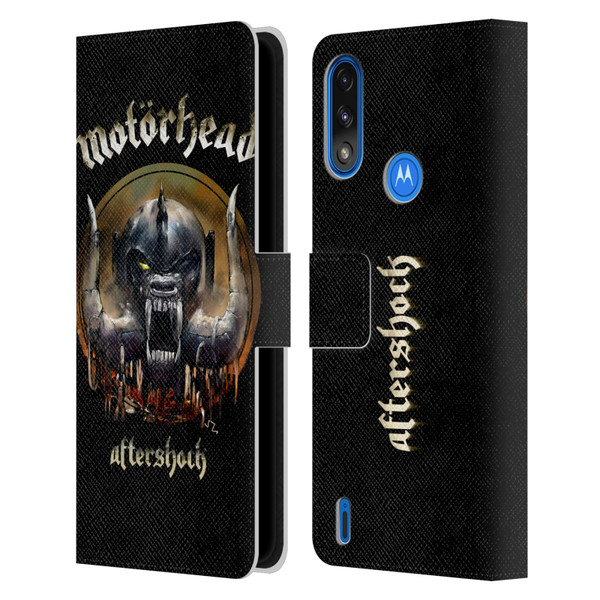 Motorhead Graphics Aftershock Leather Book Wallet Case Cover For Motorola Moto E7 Power / Moto E7i Power
