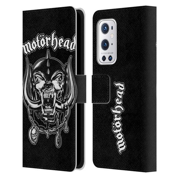 Motorhead Graphics Silver War Pig Leather Book Wallet Case Cover For OnePlus 9 Pro