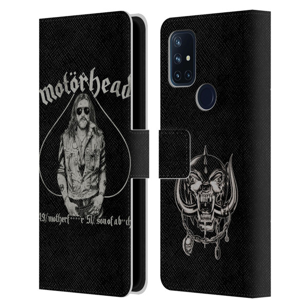 Motorhead Graphics Ace Of Spades Lemmy Leather Book Wallet Case Cover For OnePlus Nord N10 5G