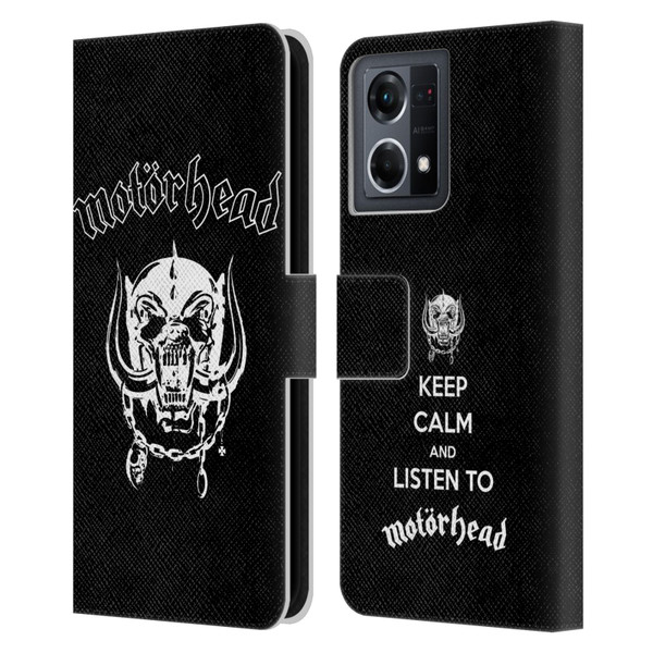 Motorhead Graphics Classic Logo Leather Book Wallet Case Cover For OPPO Reno8 4G