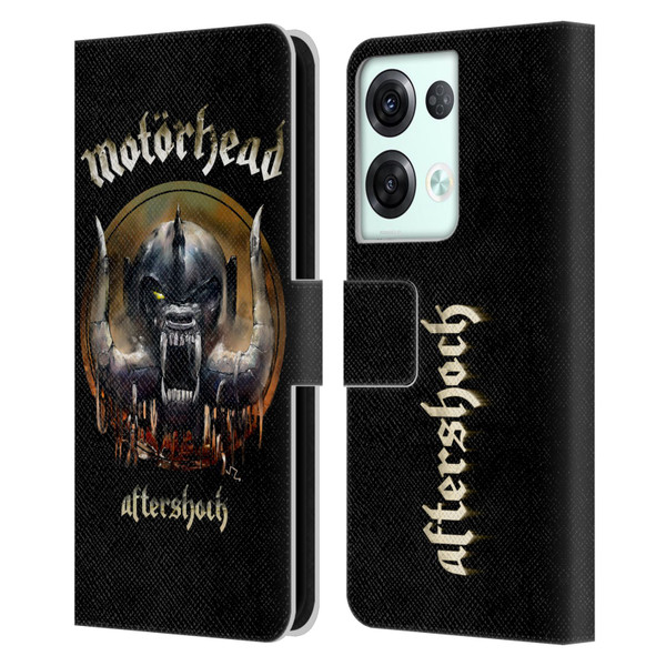 Motorhead Graphics Aftershock Leather Book Wallet Case Cover For OPPO Reno8 Pro