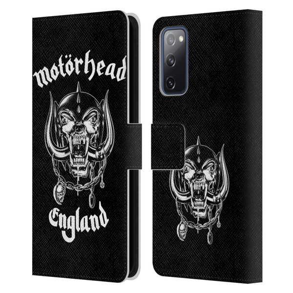 Motorhead Graphics England Leather Book Wallet Case Cover For Samsung Galaxy S20 FE / 5G