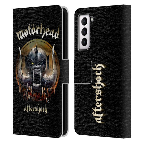 Motorhead Graphics Aftershock Leather Book Wallet Case Cover For Samsung Galaxy S21 5G