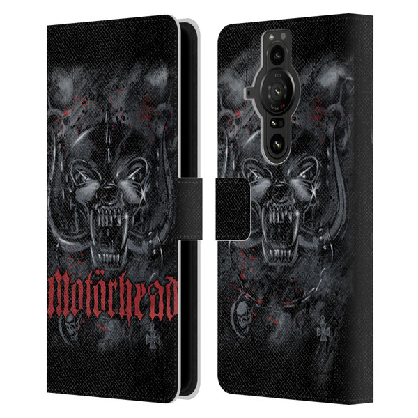 Motorhead Graphics Deathstorm Leather Book Wallet Case Cover For Sony Xperia Pro-I
