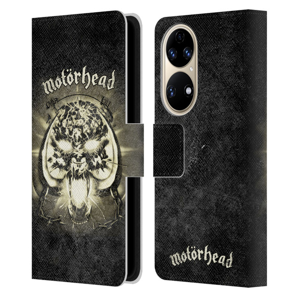 Motorhead Key Art Overkill Leather Book Wallet Case Cover For Huawei P50