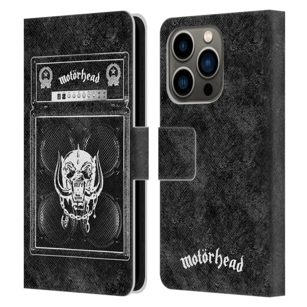 Motorhead Key Art Amp Stack Leather Book Wallet Case Cover For Apple iPhone 14 Pro