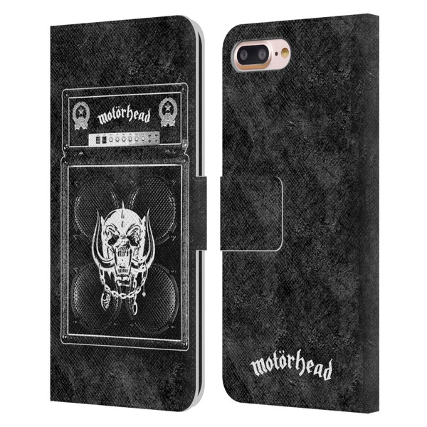 Motorhead Key Art Amp Stack Leather Book Wallet Case Cover For Apple iPhone 7 Plus / iPhone 8 Plus