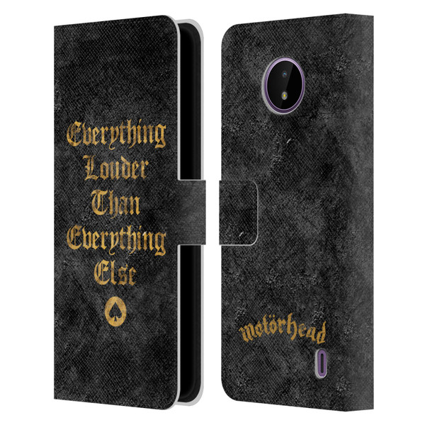 Motorhead Key Art Everything Louder Leather Book Wallet Case Cover For Nokia C10 / C20