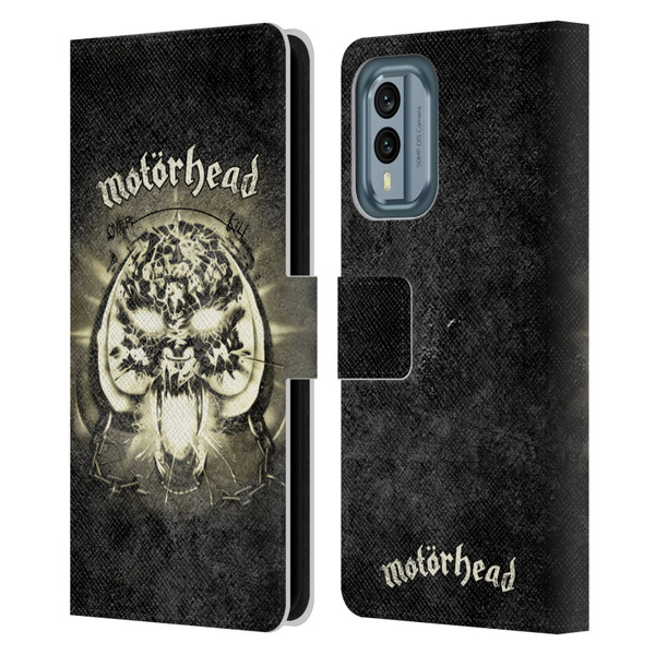 Motorhead Key Art Overkill Leather Book Wallet Case Cover For Nokia X30