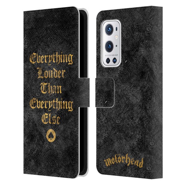 Motorhead Key Art Everything Louder Leather Book Wallet Case Cover For OnePlus 9 Pro