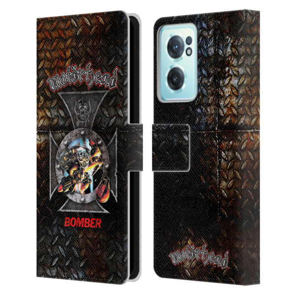 Motorhead Key Art Bomber Cross Leather Book Wallet Case Cover For OnePlus Nord CE 2 5G