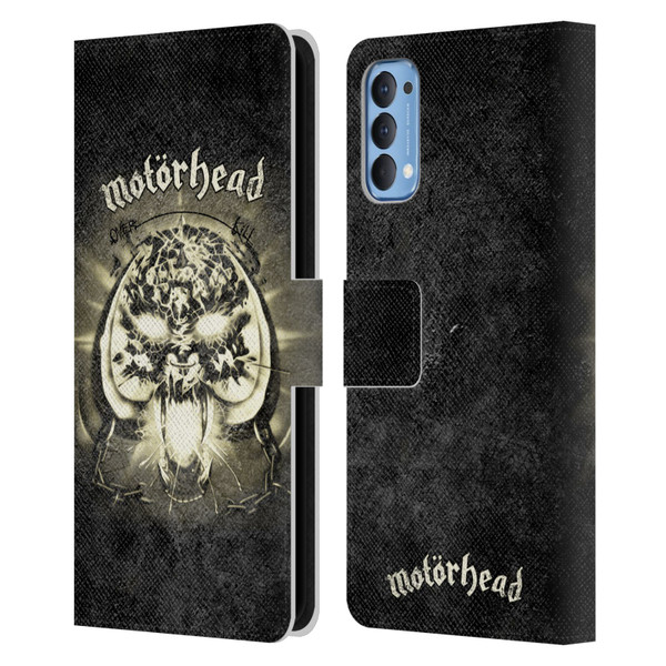 Motorhead Key Art Overkill Leather Book Wallet Case Cover For OPPO Reno 4 5G