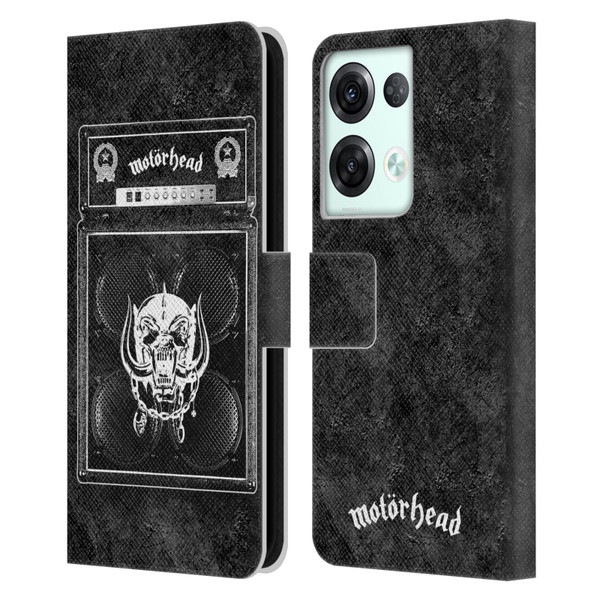 Motorhead Key Art Amp Stack Leather Book Wallet Case Cover For OPPO Reno8 Pro