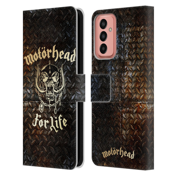 Motorhead Key Art For Life Leather Book Wallet Case Cover For Samsung Galaxy M13 (2022)