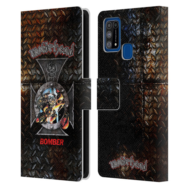 Motorhead Key Art Bomber Cross Leather Book Wallet Case Cover For Samsung Galaxy M31 (2020)