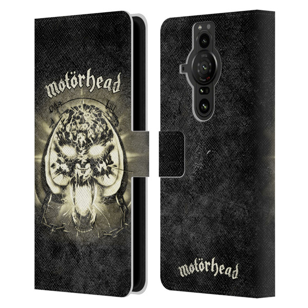 Motorhead Key Art Overkill Leather Book Wallet Case Cover For Sony Xperia Pro-I