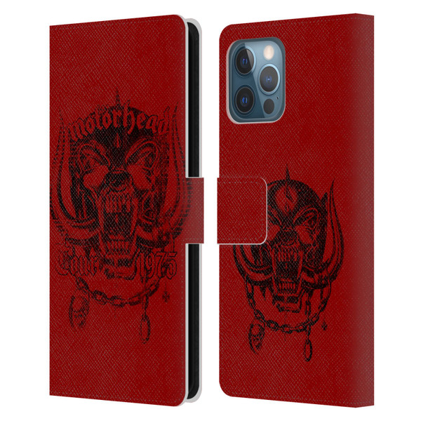 Motorhead Tours 1975 Leather Book Wallet Case Cover For Apple iPhone 12 Pro Max
