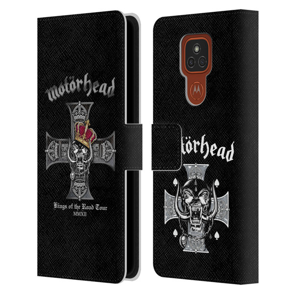 Motorhead Tours Kings Of The Road Leather Book Wallet Case Cover For Motorola Moto E7 Plus