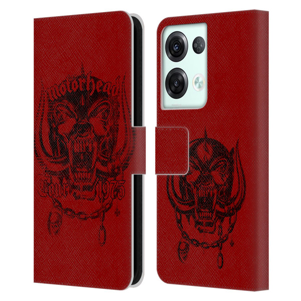 Motorhead Tours 1975 Leather Book Wallet Case Cover For OPPO Reno8 Pro