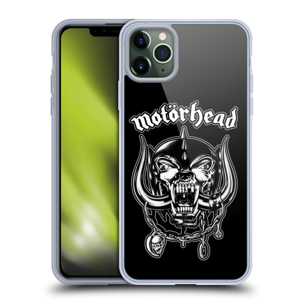 Motorhead Graphics Silver War Pig Soft Gel Case for Apple iPhone 11 Pro Max & MagSafe