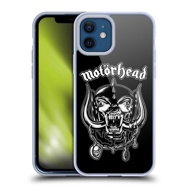Motorhead Graphics Silver War Pig Soft Gel Case for Apple iPhone 12 / iPhone 12 Pro & MagSafe