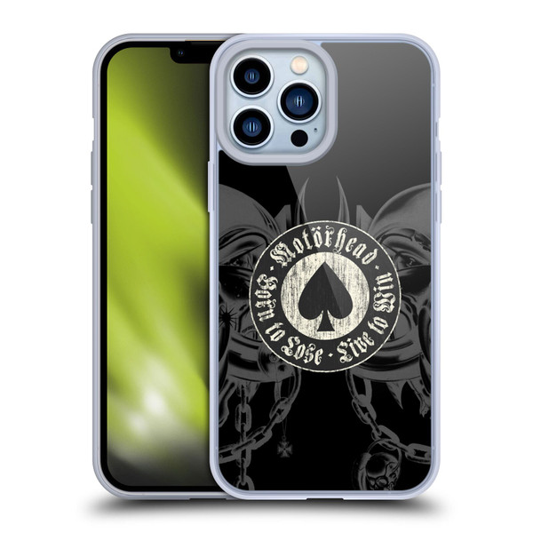 Motorhead Graphics Born To Lose Love To Win Soft Gel Case for Apple iPhone 13 Pro Max