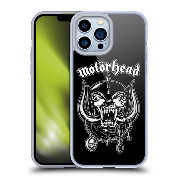 Motorhead Graphics Silver War Pig Soft Gel Case for Apple iPhone 13 Pro Max & MagSafe