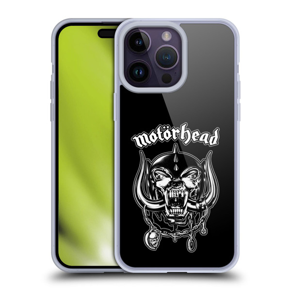 Motorhead Graphics Silver War Pig Soft Gel Case for Apple iPhone 14 Pro Max & MagSafe