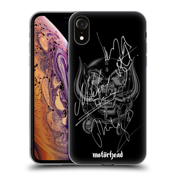Motorhead Graphics Signatures Soft Gel Case for Apple iPhone XR
