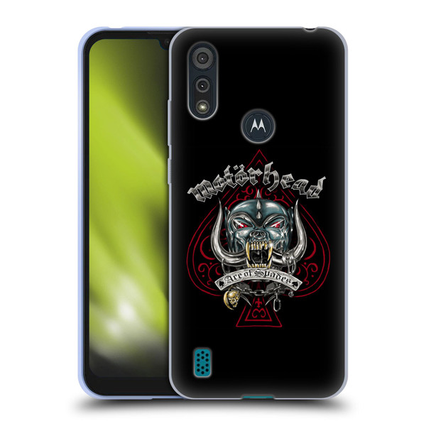 Motorhead Graphics Ace Of Spades Dog Soft Gel Case for Motorola Moto E6s (2020)