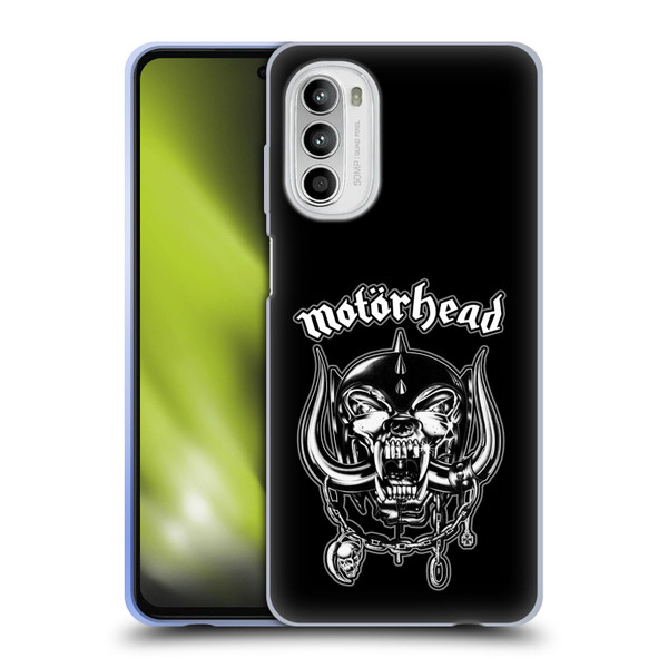Motorhead Graphics Silver War Pig Soft Gel Case for Motorola Moto G52