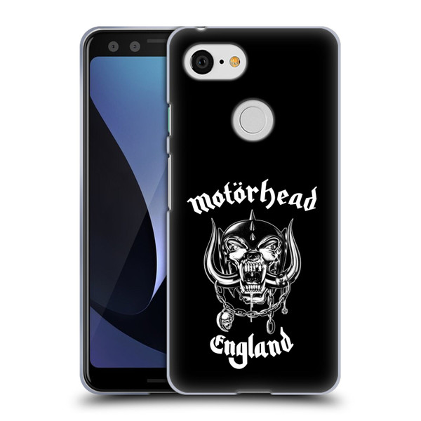 Motorhead Graphics England Soft Gel Case for Google Pixel 3