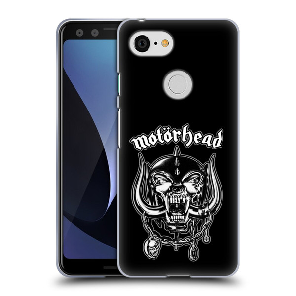 Motorhead Graphics Silver War Pig Soft Gel Case for Google Pixel 3