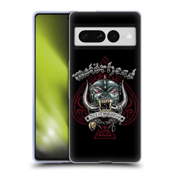 Motorhead Graphics Ace Of Spades Dog Soft Gel Case for Google Pixel 7 Pro