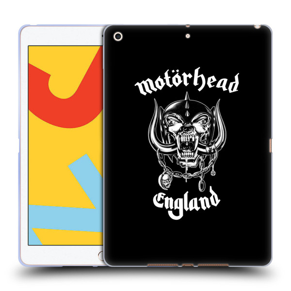 Motorhead Graphics England Soft Gel Case for Apple iPad 10.2 2019/2020/2021