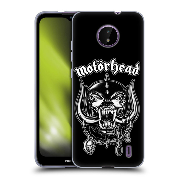 Motorhead Graphics Silver War Pig Soft Gel Case for Nokia C10 / C20
